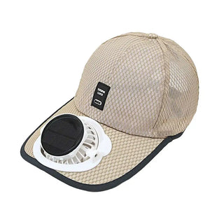 Breathable Sunhat with Solar Fan Sun Block Baseball Hat with Solar Fan USB Charging Fan Outdoor Sunhats Sunscreen Sunshade Hats