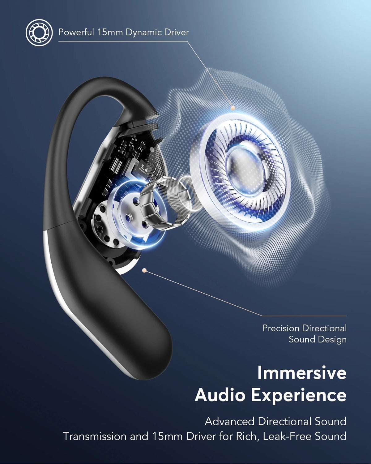 AI Translation Earbuds Real Time - Audifonos Traductores Inglés Español, 3-In-1 Translator Device, Supports 144 Languages & Accents, Open Ear Earbuds with Charging Case