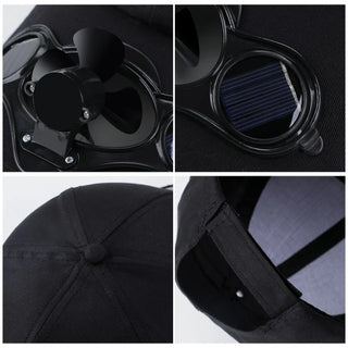 Solar-Powered Fan Baseball Cap - Lightweight, Breathable & Uv-Protective Cooling Hat for Outdoor Sports & Travel