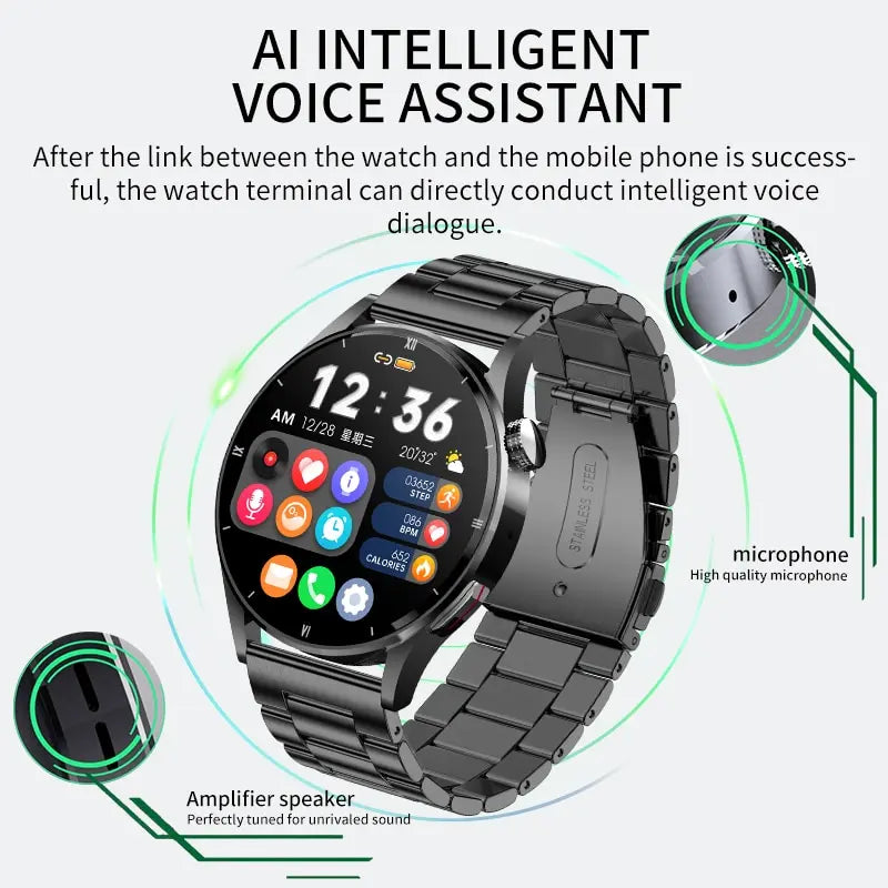 Smart Watch for Men Full Touch Screen Sport Fitness Watch Man IP67 Waterproof Bluetooth for Android IOS Smartwatch Men