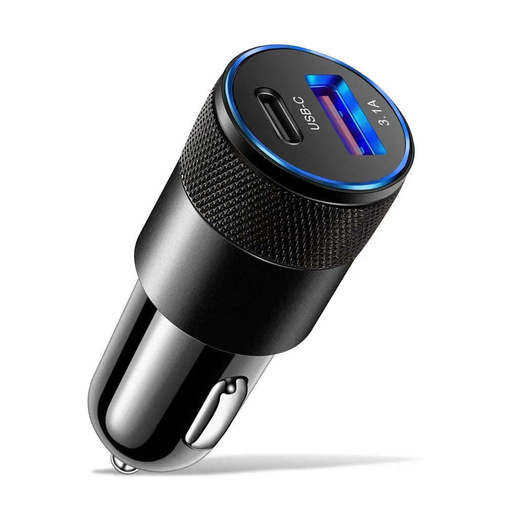 Olaf USB Type C Car Phone Adapter Fast Charging, Fast Charge 3.0, 68W, PD, Iphone 13, 12, Xiaomi, Huawei, Samsung S21